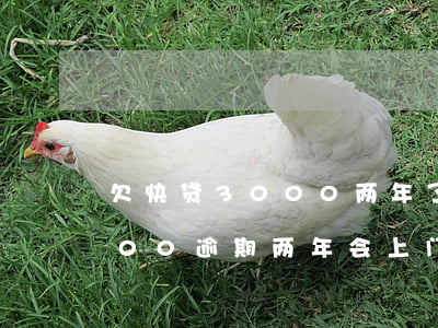 欠快贷3000两年了会上门吗(欠快贷2000逾期两年会上门吗)