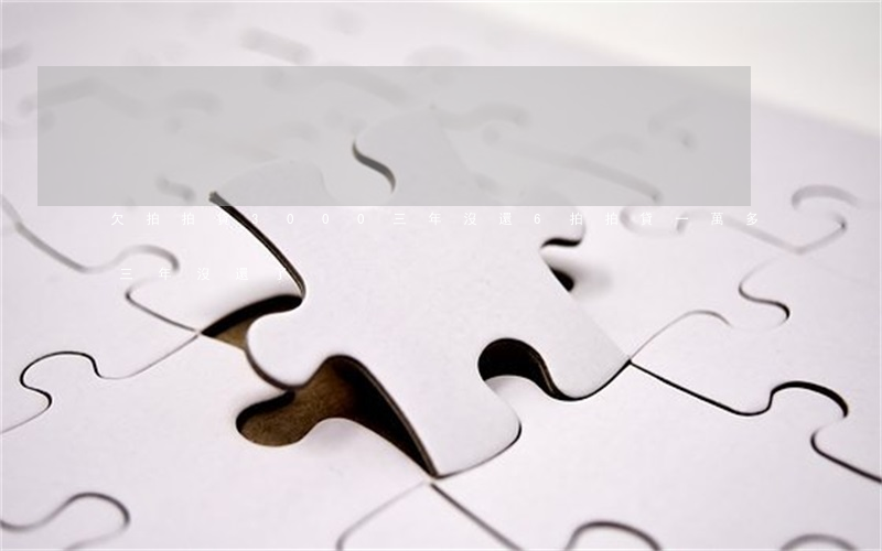欠拍拍貸3000三年沒還6(拍拍貸一萬多三年沒還了)