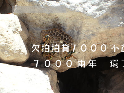 欠拍拍貸7000不還會怎么樣(拍拍貸借了7000兩年沒還了)