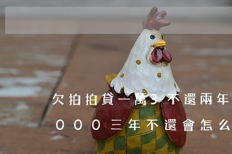 欠拍拍貸一萬3不還兩年后(在拍拍貸欠款3000三年不還會怎么樣?)