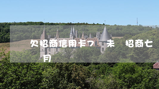 欠招商信用卡7萬未還(招商七萬額度逾期6個月)
