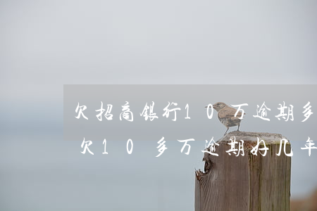 欠招商银行10万逾期多久会起诉(招商银行欠10多万逾期好几年能解决吗)