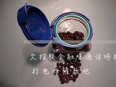 欠招联金融爆通话吗(招联金融不逾期不会被打电话催款吧)
