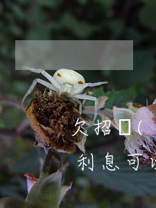 欠招聯(lián)金融的錢(qián)利息可以減免嗎(招聯(lián)金融可以減免多少)
