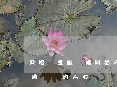欠招聯金融會限制出行嗎(招聯金融逾期會給通訊錄的人打電話嗎)
