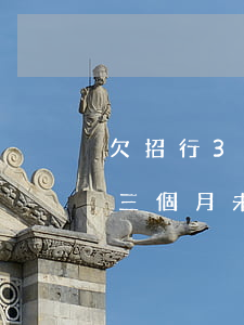 欠招行3000逾期半年(招行欠款6萬多超三個月未還 銀行說要報警)