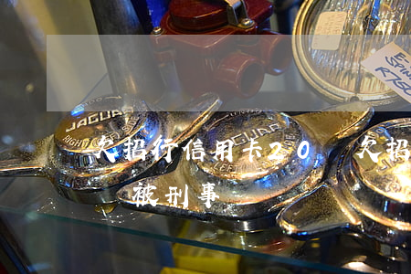 欠招行信用卡20萬(欠招商銀行信用卡兩萬會被刑事訴訟嗎)