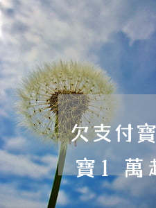 欠支付寶1萬起訴后要付多少費用-欠支付寶1萬起訴后要付多少費用呢