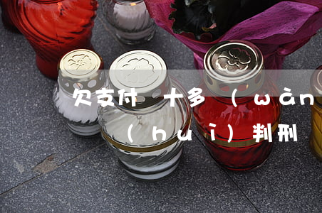 欠支付寶十多萬(wàn)無(wú)力償還會(huì)判刑嗎-欠支付寶十多萬(wàn)無(wú)力償還會(huì)判刑嗎知乎