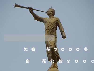 欠有錢花7000多會(huì)被起訴嗎(有錢花欠款2000塊會(huì)起訴嗎)