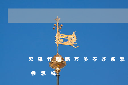欠来分期两万多不还会怎样(来分期欠几千块会怎样)