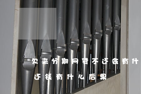 欠来分期网贷不还会有什么后果(网贷分期不还钱有什么后果)