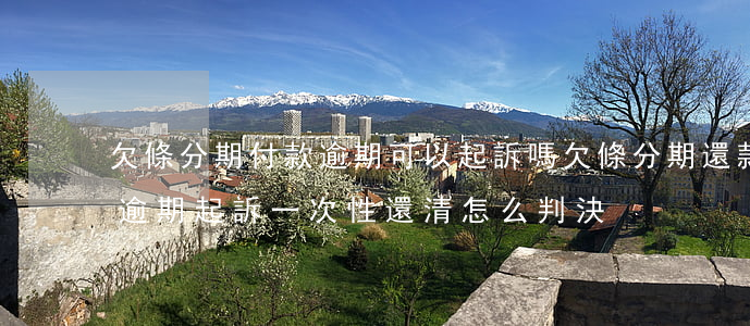 欠條分期付款逾期可以起訴嗎(欠條分期還款逾期起訴一次性還清怎么判決)