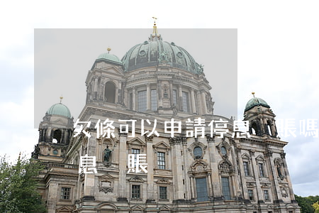 欠條可以申請停息掛賬嗎(不逾期能不能辦停息掛賬)