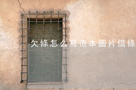 欠條怎么寫范本圖片(借條怎么寫范本圖片)