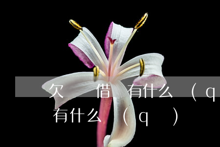 欠條與借條有什么區(qū)別(借條跟欠條有什么區(qū)別嗎)