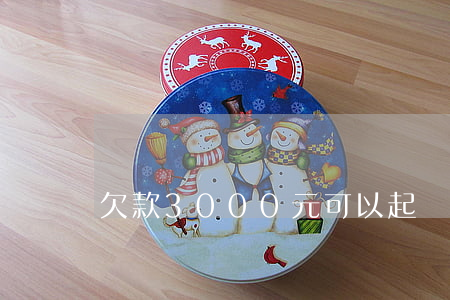 欠款3000元可以起訴嗎