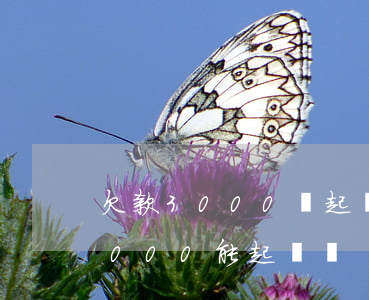 欠款3000夠起訴嗎跟別人不熟-欠款3000能起訴嗎