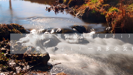 欠款40萬的起訴費(fèi)用和委托律師費(fèi)一共多少(欠款被起訴要承擔(dān)律師費(fèi)用?)