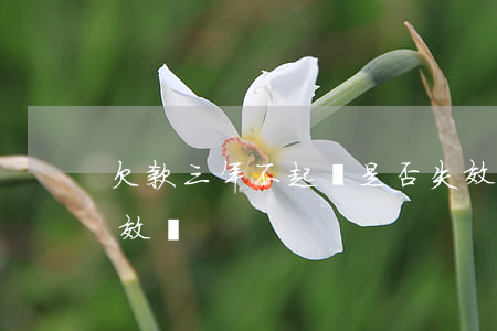 欠款三年不起訴是否失效（欠錢三年不起訴有效嗎）