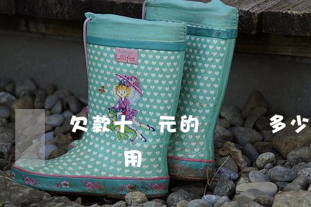欠款十萬元的訴訟費多少錢(10萬元欠款起訴費用)