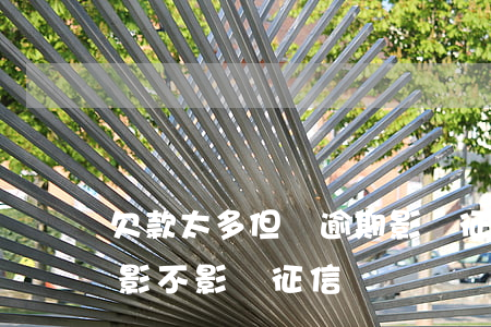 欠款太多但沒逾期影響征信嗎(有欠款沒逾期影不影響征信)