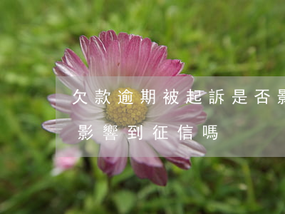 欠款逾期被起訴是否影響征信(欠債被起訴會影響到征信嗎)