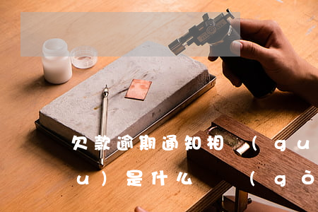 欠款逾期通知相關(guān)機構(gòu)是什么機構(gòu)-逾期的通知