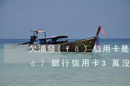 欠浦發(fā)信用卡幾百塊錢 欠浦發(fā)銀行信用卡3萬沒錢還該怎么辦