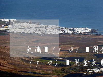 欠浦發(fā)萬用金信用卡共16萬(浦發(fā)萬用金欠款屬于信用卡還是網(wǎng)貸)