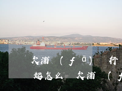 欠浦發(fā)銀行萬(wàn)用金還不起怎么辦(欠浦發(fā)銀行萬(wàn)用金無(wú)力償還,銀行會(huì)在那個(gè)城市立案起訴)