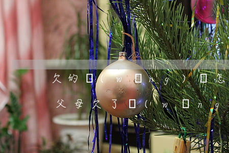欠的網(wǎng)貸怎么和父母(怎么告訴父母欠了網(wǎng)貸)