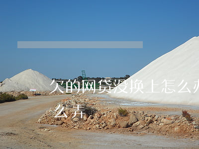 欠的网贷没换上怎么办(那些欠网贷没还的怎么弄)