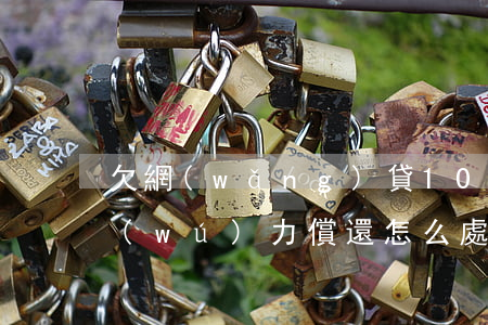 欠網(wǎng)貸10幾萬(wàn)無(wú)力償還怎么處理