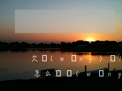 欠網(wǎng)貸10萬(wàn)不還怎么樣(網(wǎng)上貸款欠了10萬(wàn)還不上怎么辦)