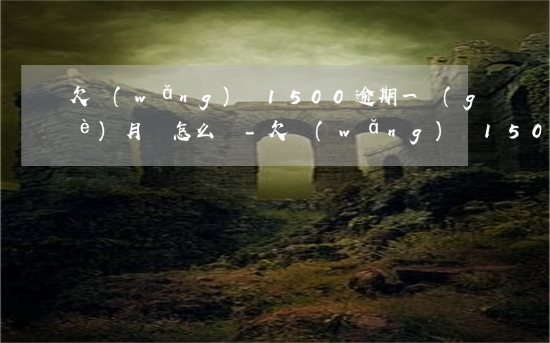 欠網(wǎng)貸1500逾期一個(gè)月會怎么樣-欠網(wǎng)貸1500逾期一個(gè)月會怎么樣嗎