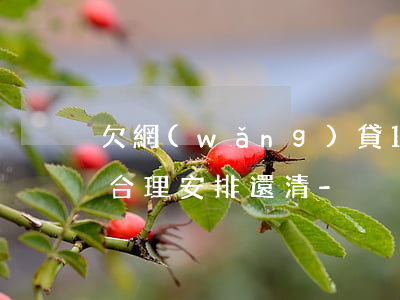 欠網(wǎng)貸15萬(wàn)怎么合理安排還清-