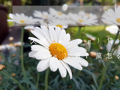 欠網(wǎng)貸1萬怎么處理(欠網(wǎng)貸1萬怎么處理好)