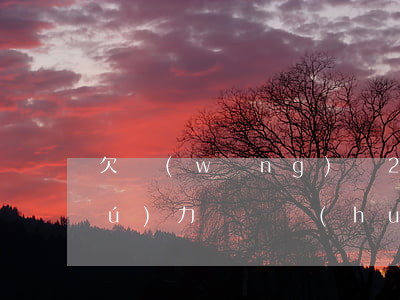 欠網(wǎng)貸2萬(wàn)無(wú)力償還會(huì)被拘留嗎-欠網(wǎng)貸2萬(wàn)無(wú)力償還會(huì)被拘留嗎知乎