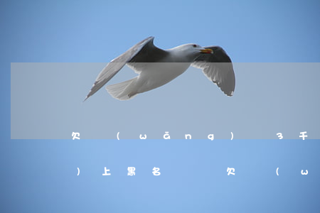 欠網(wǎng)貸3千多沒還會(huì)上黑名單嗎(欠網(wǎng)貸三千元會(huì)上黑名單嗎)