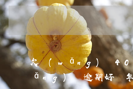 欠網(wǎng)貸40家逾期兩年(網(wǎng)貸逾期好幾年了)