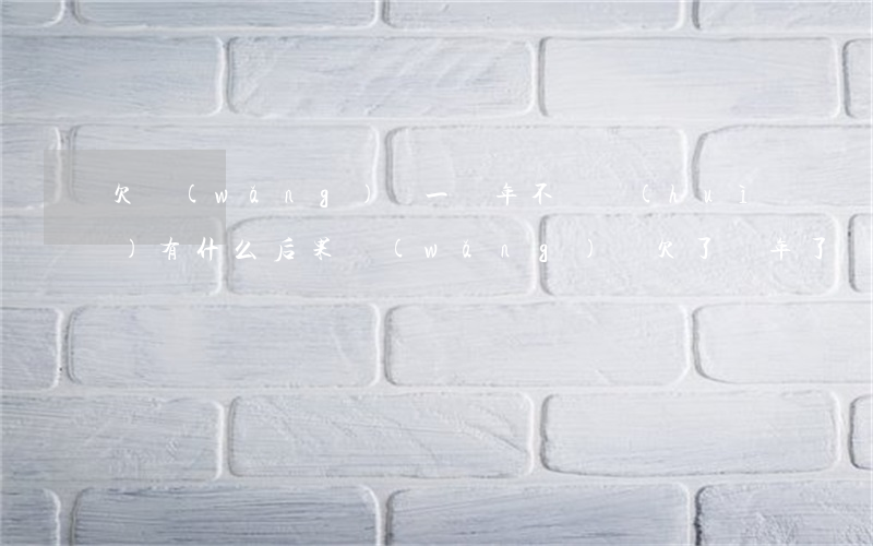 欠網(wǎng)貸一兩年不還會(huì)有什么后果(網(wǎng)貸欠了兩年了,會(huì)有什么后果)
