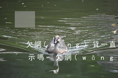 欠網(wǎng)貸一直不還征信會一直顯示嗎-欠網(wǎng)貸一直不還征信會一直顯示嗎