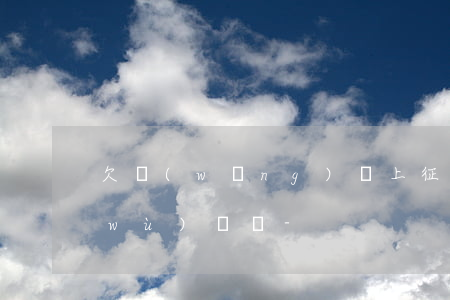 欠網(wǎng)貸上征信可以參考公務(wù)員嗎-