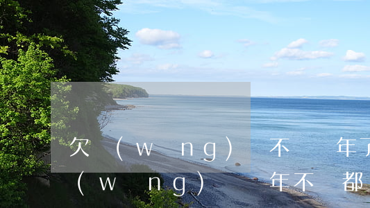 欠網(wǎng)貸不還兩年了(為什么欠網(wǎng)貸幾年不還都沒(méi)事)