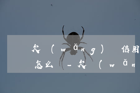 欠網(wǎng)貸信用卡10多萬還不上怎么辦-欠網(wǎng)貸信用卡十幾萬還不上怎么辦