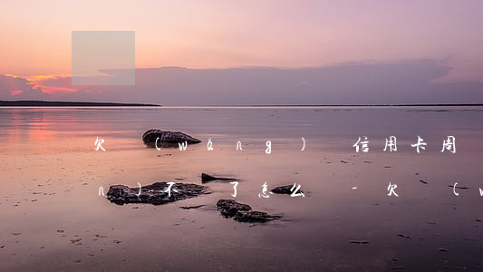 欠網(wǎng)貸信用卡周轉(zhuǎn)不開了怎么辦-欠網(wǎng)貸信用卡周轉(zhuǎn)不開了怎么辦呢