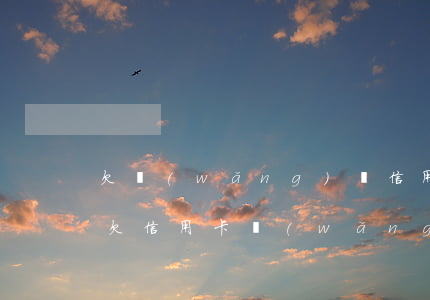 欠網(wǎng)貸信用卡還不起了怎么辦(欠信用卡網(wǎng)貸還不上怎么辦)