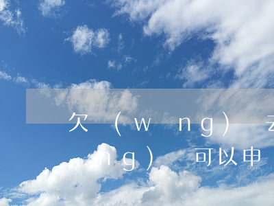 欠網(wǎng)貸 去銀行貸款(欠了網(wǎng)貸可以申請(qǐng)銀行貸款)
