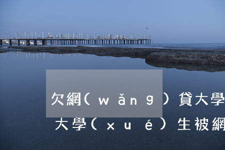 欠網(wǎng)貸 大學(xué)生 援交(大學(xué)生被網(wǎng)貸)